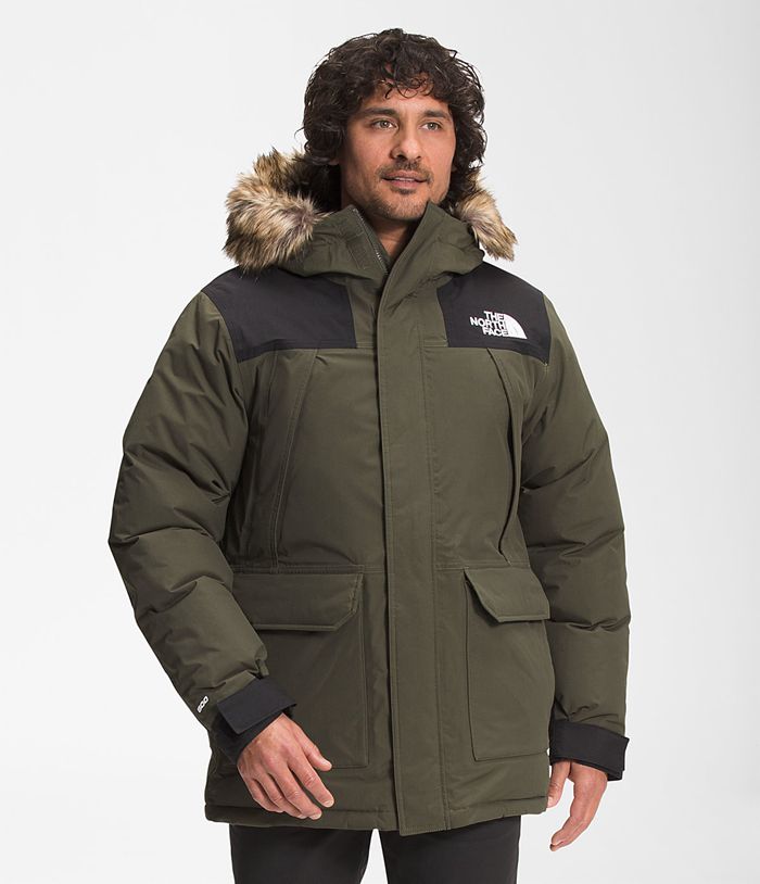 The North Face Puffer Jacket McMurdo Parka Dark Green - Mens - Thailand VXIGM-5613